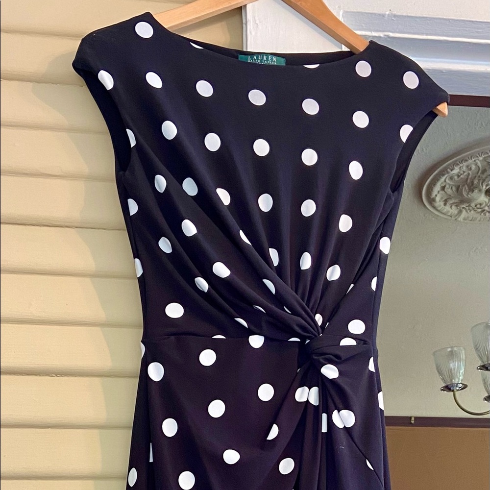 EUC Lauren Ralph Lauren Black/Cream  Dress size2